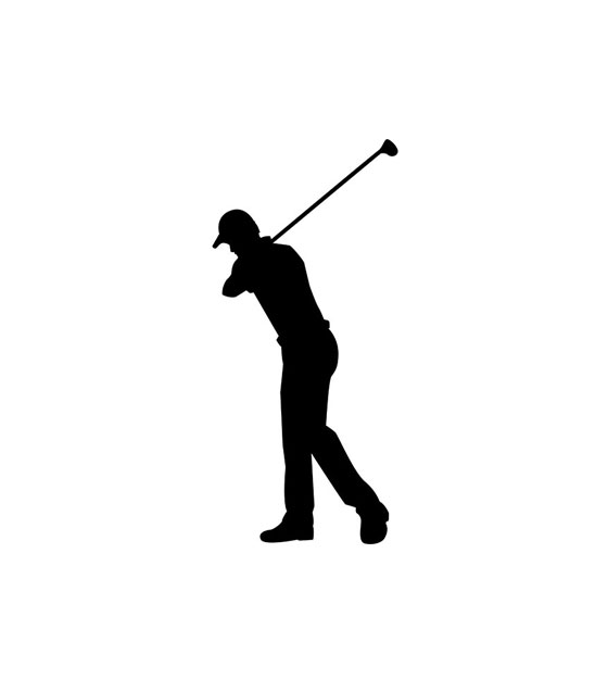 Golf Sport Game Drive Shot Silhouette Art – DigitEMB