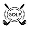 Popular Golf Clubs Logo Silhouette Art