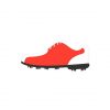 Orange Colored Spikeless Golf Shoes Vector Art