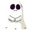 Frowning Sad Real Ghost Vector Art