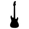 Auditory Electric Guitar Silhouette Art
