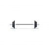 Sleek and Stylish Weighted Barbell Silhouette Art