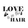 Love is in the Hair Caption Silhouette Art