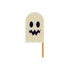 Woozy Smirking Ghost Halloween Mask Vector Art