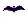 Spine-chilling Bat Halloween Mask Vector Art