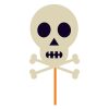 Terrifying Deadly Crossbones Skull Halloween Vector Art