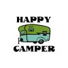 Venturesome Happy Camper Van Vector Art