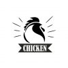 Domestic Chicken Logo Silhouette Art