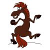 Horse Vector Art | Animal Cartoon Vector | Funny Horse Sublimation | SVG Colorful Horse Cartoon