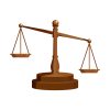 Ancient Scale of Justice Emblem Law Vector Art