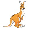 Kangaroo Vector File | Animal Vector Design | Kangaroo Circuit Files | EPS Kangaroo Cartoon