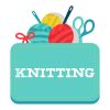 Valuable And Effectual Knitting Box Title Vector Art