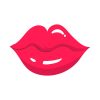 Pucker Baby Pink Lipstick Lips Vector Art