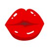 Blowing Kiss Lipstick Vector Art