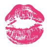 Prominent Kissing Lip Mark Vector Art