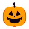 Laughing Jack-o’-lantern Halloween Pumpkin Vector Art