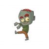 Woozy Eyed Halloween Zombie Vector Art
