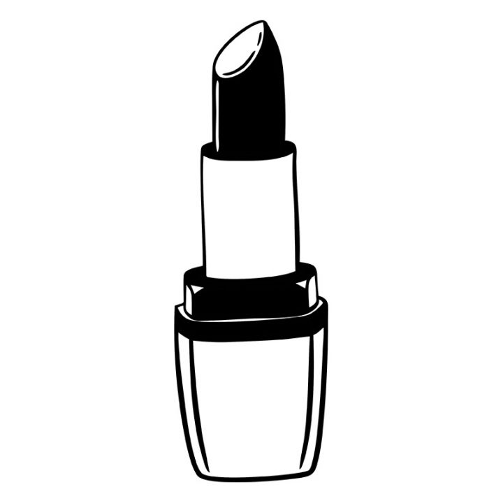 Womens Makeup Matte Lipstick Silhouette Art DigitEMB