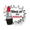 Booming Lipstick Make Up Quote Vector Art