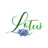 Exquisite Lotus Calligraphy Title Vector Art