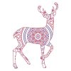 Reindeer Mandala Vector | Animal Vector Design | Reindeer Mandala File | PDF Reindeer