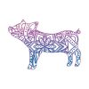 Pig Mandala Vector | Animal Vector Design | Mandala Vector | SVG PNG Baby Pig