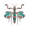 Giant African Devil Mantis Vector Art