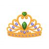 Emerald and Sapphire Stones Mermaid Crown Vector Art