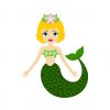 Green Mermaid Vector Art