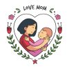 Love Mom Vector File