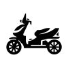 Scooter silhouette Art