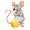 Cheese Mouse Vector | Animal Vector Design | Mouse Circuit Files | PNG Cheese Mouse