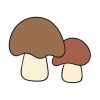 Mushrooms Vector Art