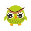 Baby Owl Vector Art