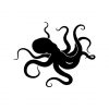 Octopus Silhouette Art