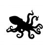 Octopus Silhouette Design