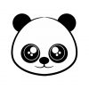 Panda Face Vector Design | Animal Vector Image | Happy Panda Face | SVG PNG Panda Face