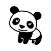 Baby Panda Vector Art | Wild Animal Vector | Panda Vector Art | SVG EPS Baby Panda