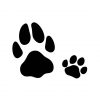 puppy paw silhouette