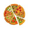 Multi Flavors Pizza Vector