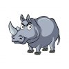 Rhinoceros Vector Art | Rhinoceros Vector Design | Grey Rhino Vector | Rhino Vector Image