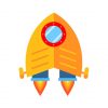 space rocket vector