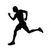 male runner silhouette