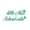 Little Miss School Cutie Vector