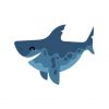 cute shark vector
