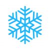 Blue Snowflake Vector