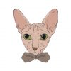 Sphynx Face Vector | Sphynx Cat Vector Design | Adorable Bow Sphynx Cat Vector | SVG Cat Vector