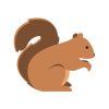 Squirrel Vector Art | Little Cute Squirrel Vector | Brown Squirrel Vector graphic | PNG Squirrel Vector