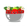 strawberry Bowl vector