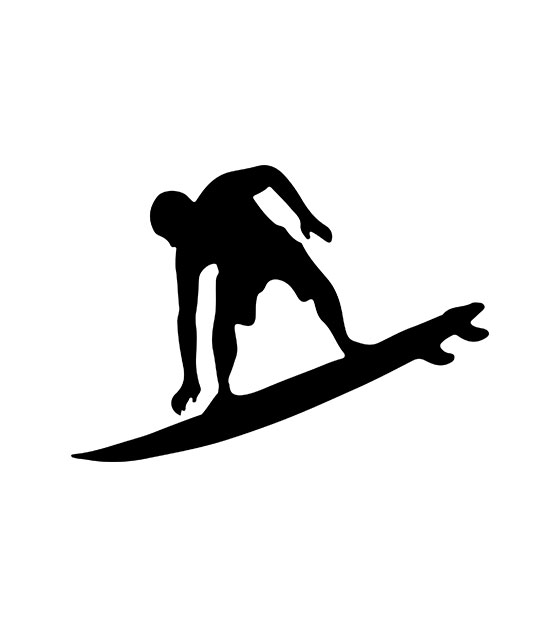 Surfer Silhouette Art – DigitEMB